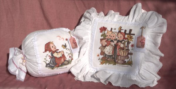 Kussen 'Ontmoeting in de weide' kruissteekpatroon